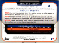 2015 Bowman Draft Picks & Prospects Chrome Desmond Lindsay #45
