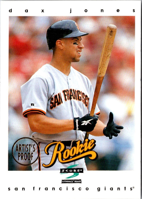 1997 Score Artist's Proofs White Border Dax Jones #323