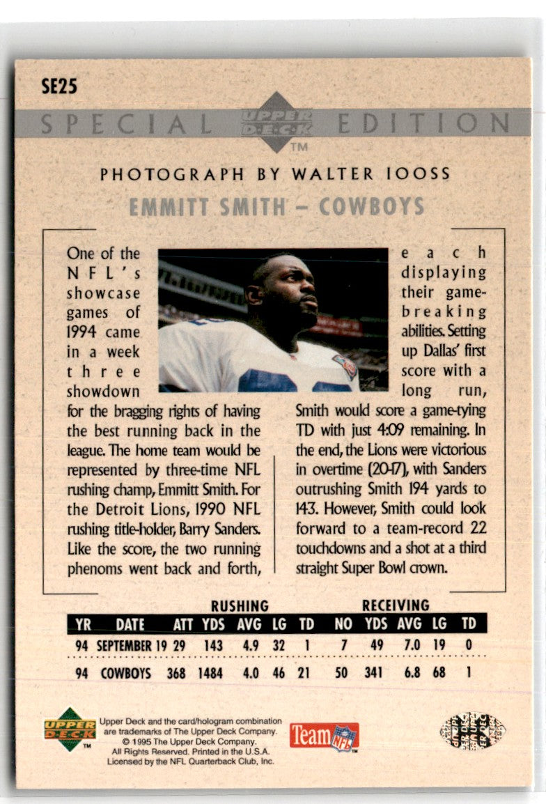 1995 Upper Deck Special Edition Emmitt Smith