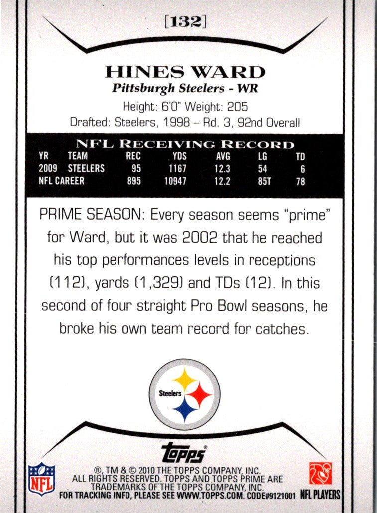 2010 Topps Prime Hines Ward
