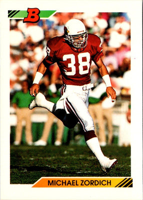 1992 Bowman Michael Zordich #272 Rookie