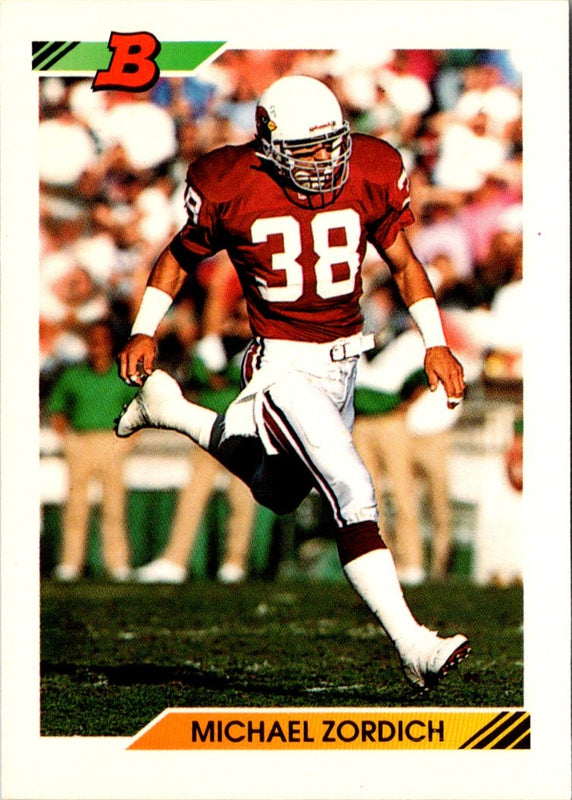 1992 Bowman Michael Zordich #272 Rookie