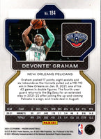 2021 Panini Prizm Blue Devonte' Graham #184