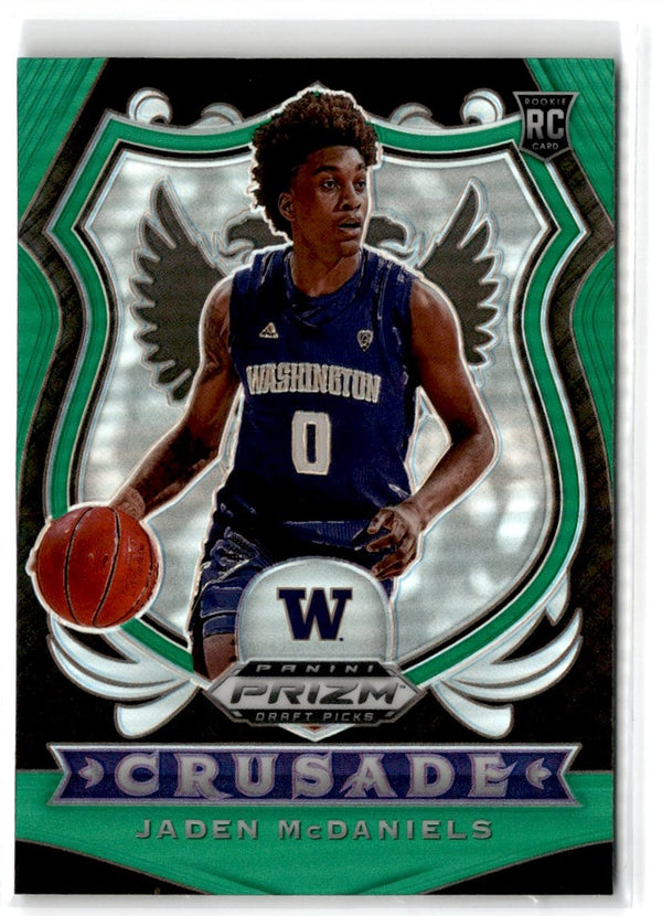 2020 Panini Prizm Draft Picks Collegiate Green Jaden McDaniels #91