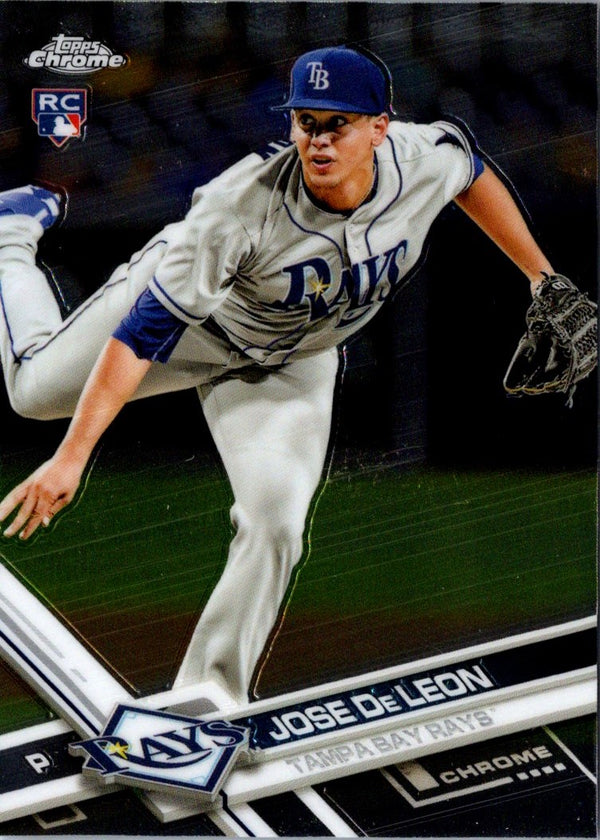 2017 Topps Chrome Jose De Leon #77 Rookie