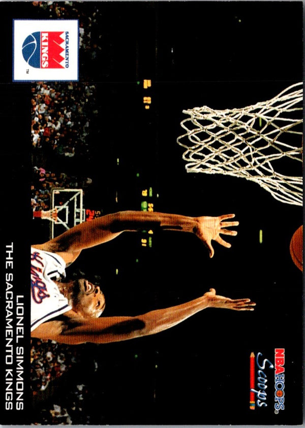 1993 Hoops Scoops Lionel Simmons #HS23