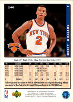 1994 Collector's Choice Silver Signatures Monty Williams #246