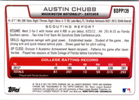 2012 Bowman Draft Picks & Prospects Austin Chubb #BDPP139