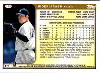 1999 Topps Opening Day Hideki Irabu #68