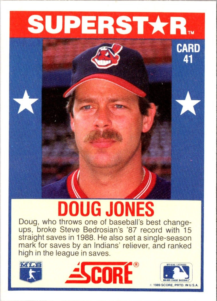 1989 Score Baseball's 100 Hottest Players Doug Jones