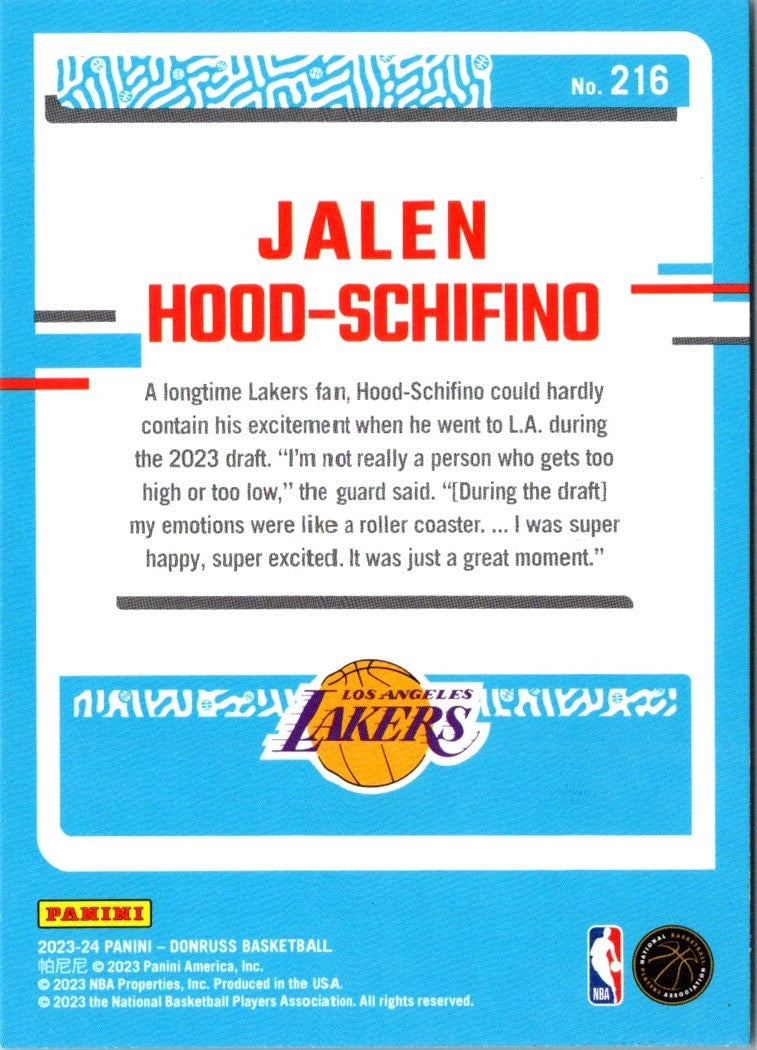 2023 Donruss Jalen Hood-Schifino