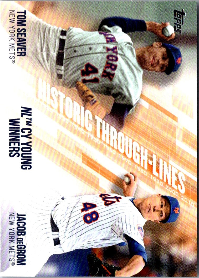 2019 Topps Historic Through-Lines Jacob deGrom/Tom Seaver