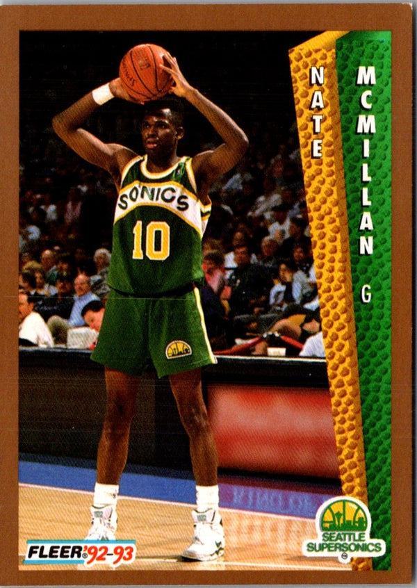 1992 Fleer Nate McMillan #215