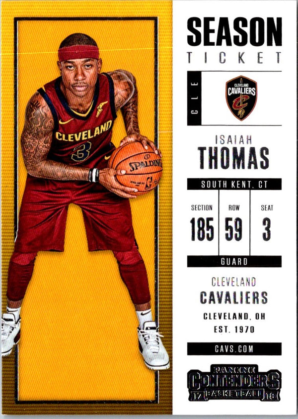 2017 Panini Contenders Isaiah Thomas #22