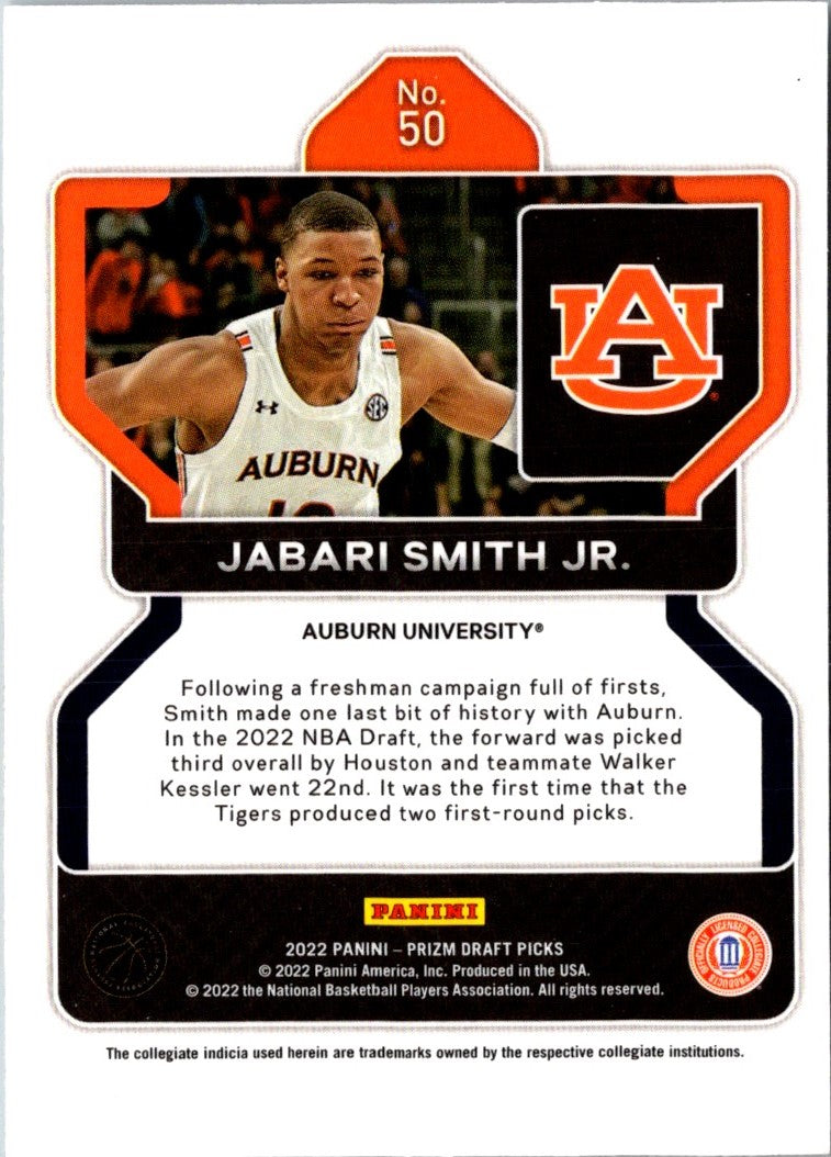 2022 Panini Prizm Draft Picks Jabari Smith Jr.