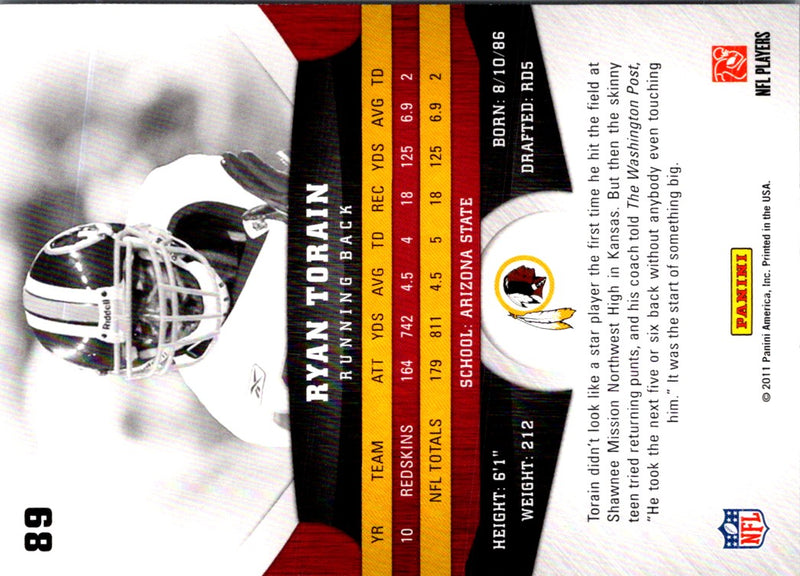 2011 Panini Gridiron Gear Ryan Torain