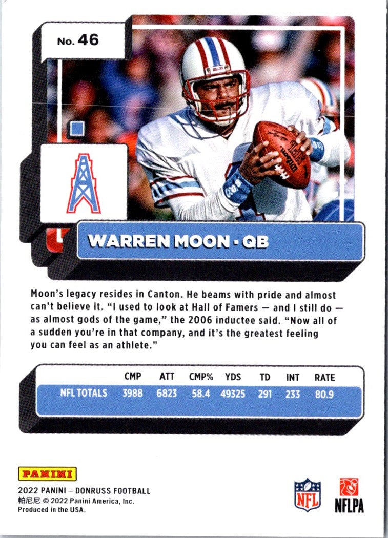 2022 Donruss Blue Press Proof Warren Moon