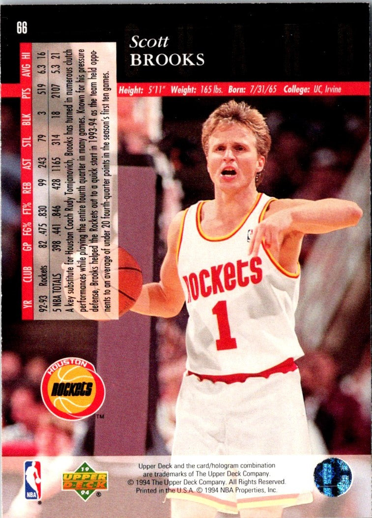 1993 Upper Deck Special Edition Electric Court Scott Brooks
