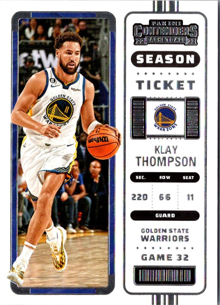 2022 Panini Contenders Season Ticket Klay Thompson