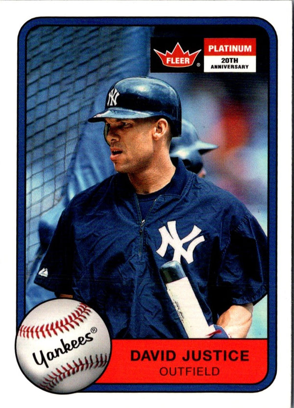 2001 Fleer Platinum David Justice #236