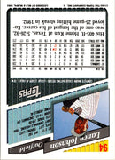 1993 Topps Lance Johnson