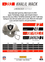 2014 Panini Hot Rookies Rookie Khalil Mack #393