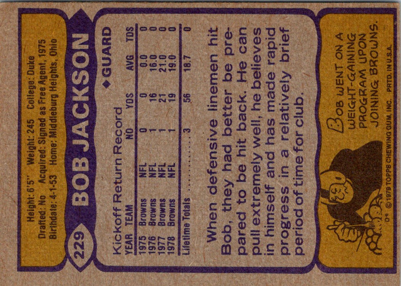 1979 Topps Bob Jackson