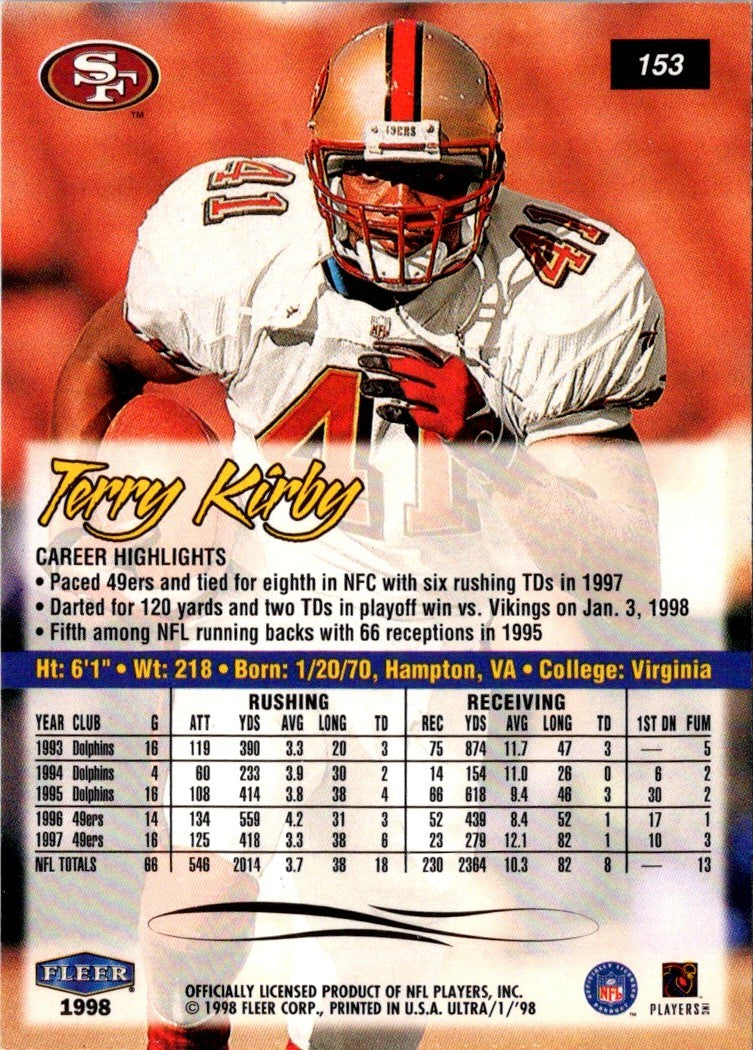 1998 Fleer Terry Kirby