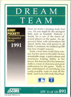 1991 Score Kirby Puckett #891