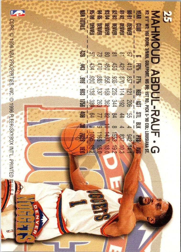 1996 Fleer European Mahmoud Abdul-Rauf