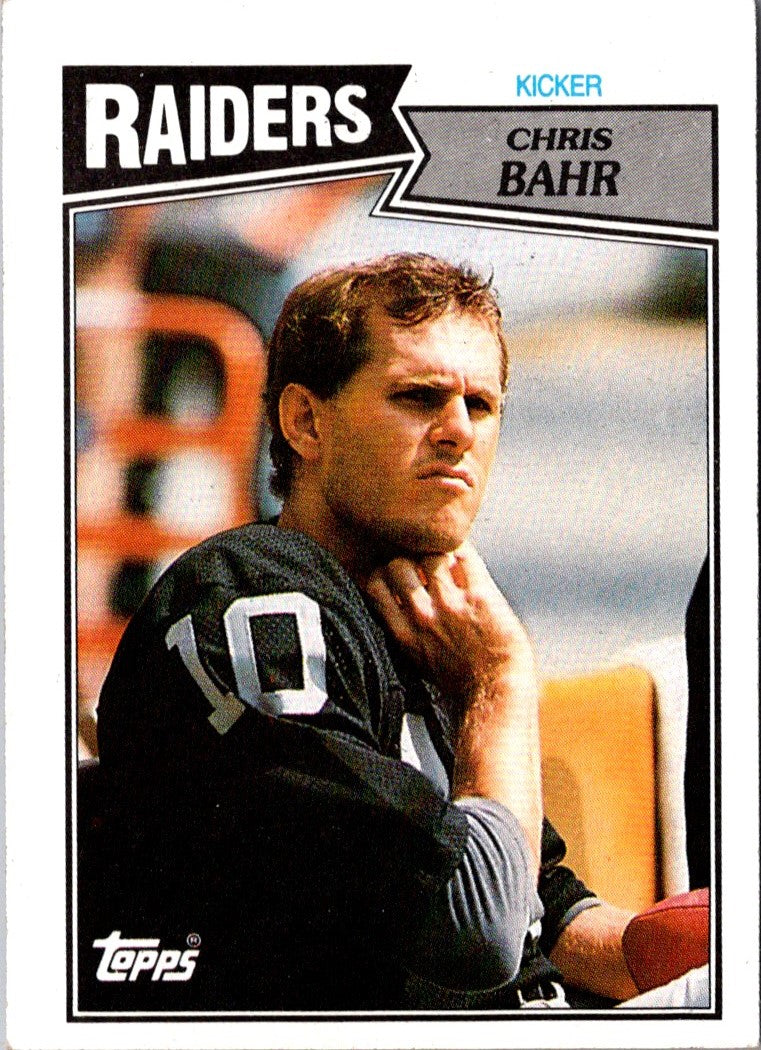 1987 Topps Chris Bahr