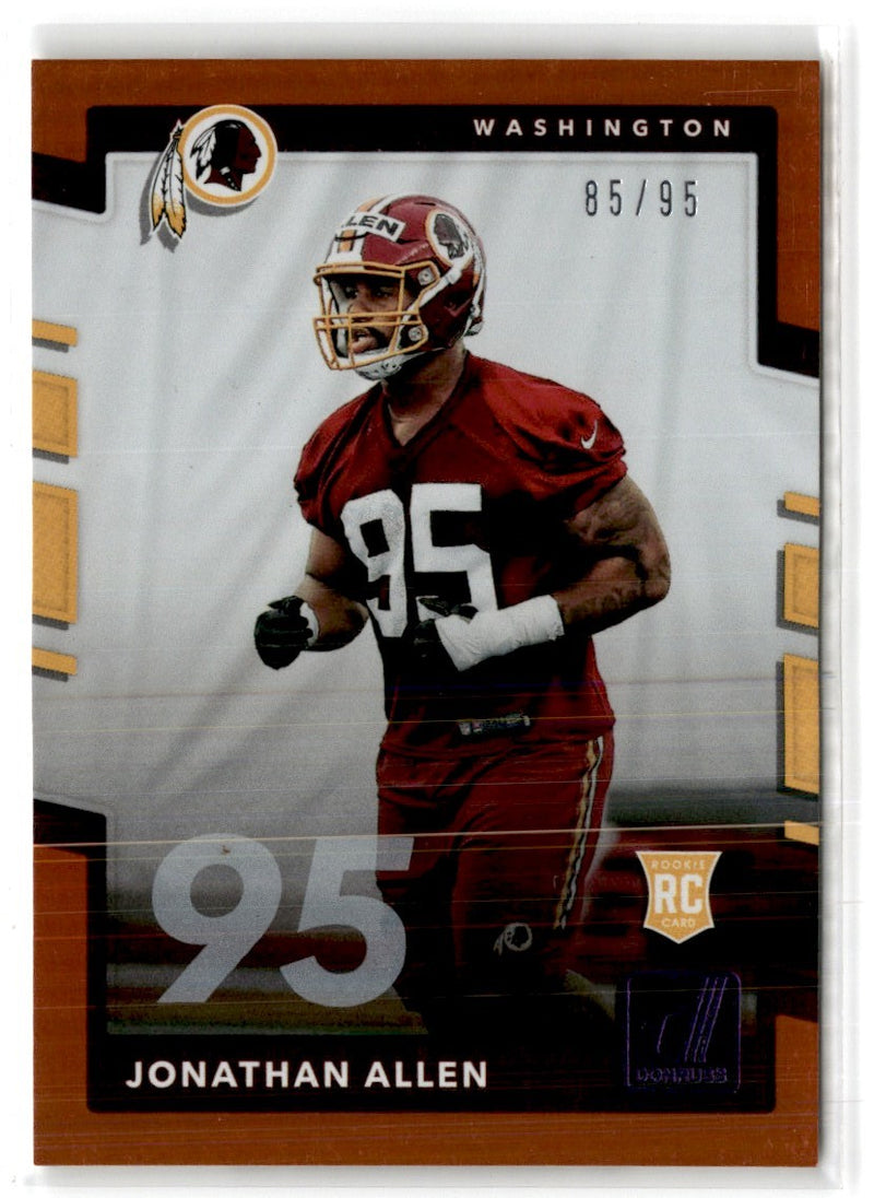 2017 Donruss Jersey Number Jonathan Allen