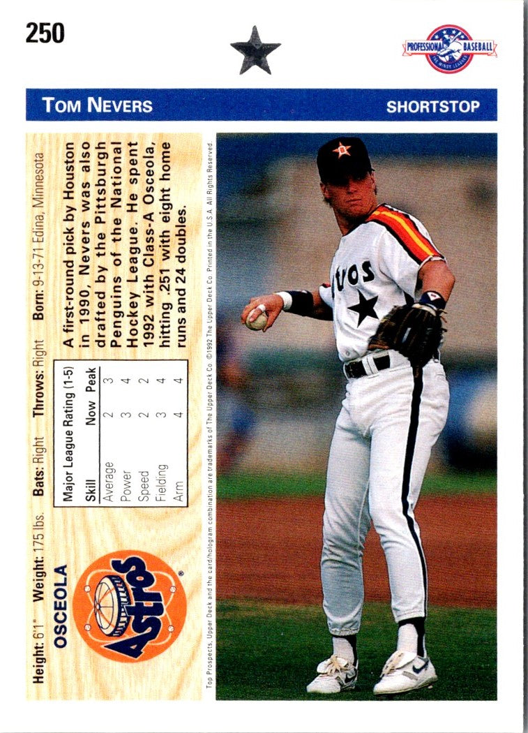 1992 Upper Deck Minors Tom Nevers