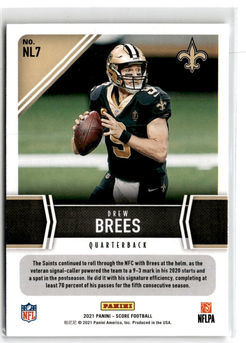 2021 Score Next Level Stats Drew Brees