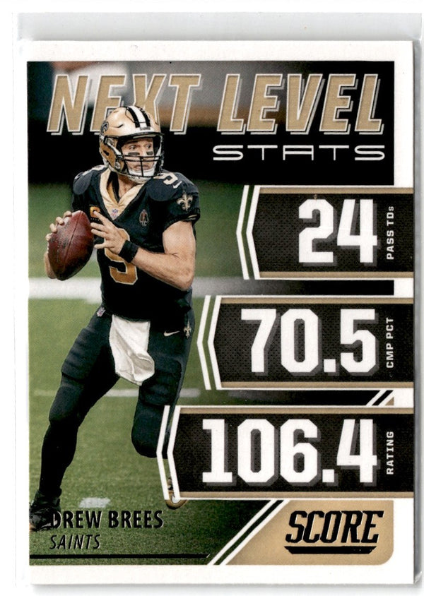 2021 Score Next Level Stats Drew Brees #NL7