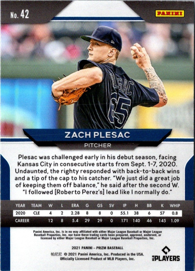 2021 Panini Prizm Zach Plesac