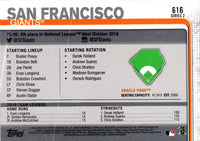 2019 Topps Oracle Park #616