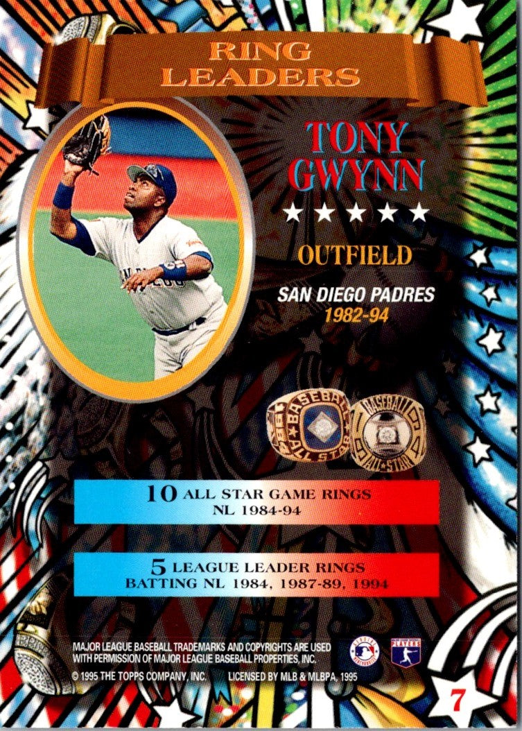 1995 Topps Traded & Rookies Tony Gwynn