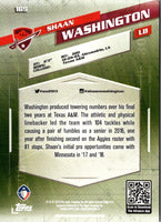 2019 Topps AAF Shaan Washington #165 Rookie