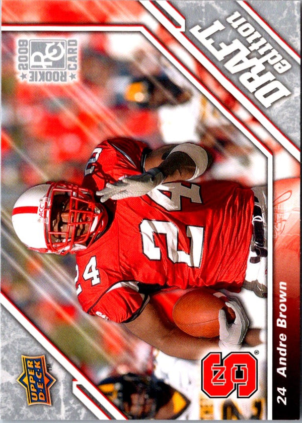 2009 Upper Deck Draft Edition Andre Brown #130 Rookie