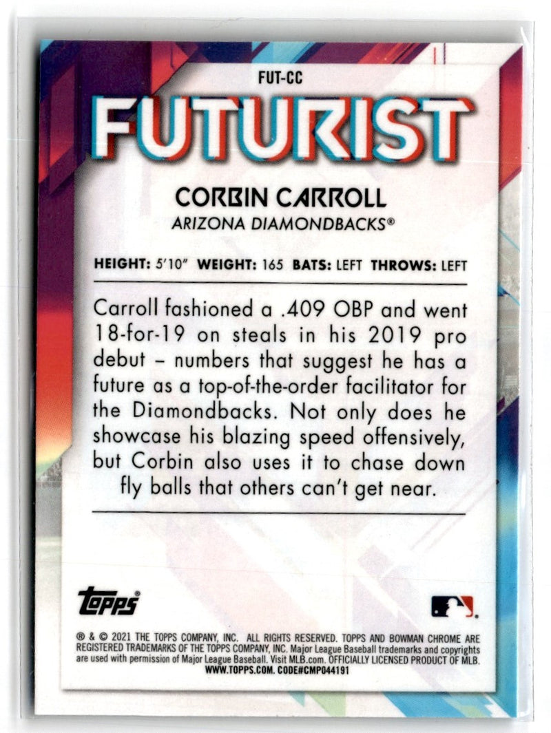 2021 Bowman Futurist Corbin Carroll