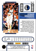 2022 Panini Contenders Ticket Spencer Dinwiddie #61