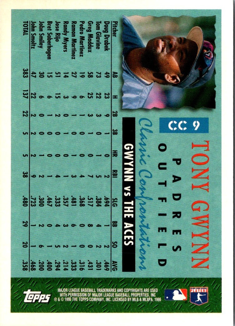 1996 Topps Classic Confrontations Tony Gwynn