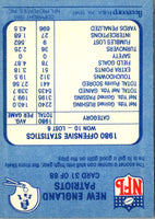 1981 Fleer Team Action New England Patriots Offense #31