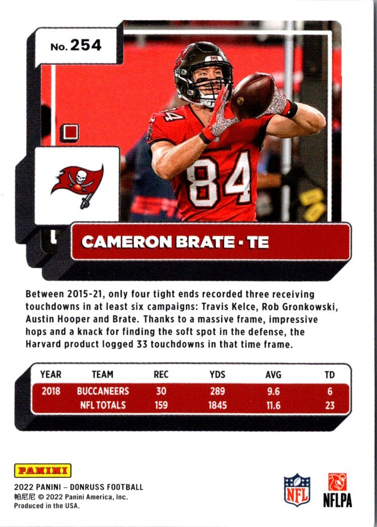 2022 Donruss Red Press Proof Cameron Brate