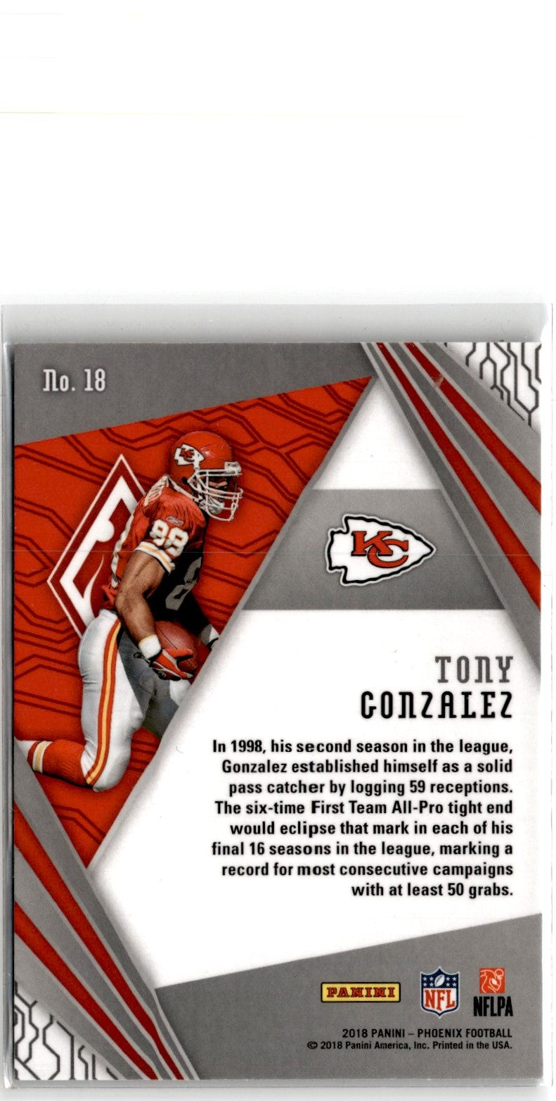 2018 Panini Phoenix Unmatched Tony Gonzalez