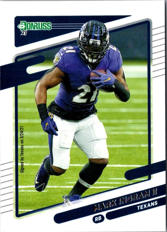 2021 Donruss Press Proof Blue Mark Ingram II #38