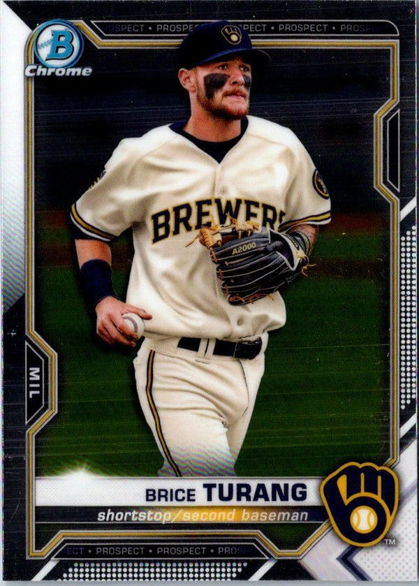 2021 Bowman Chrome Prospects Brice Turang #BCP-10