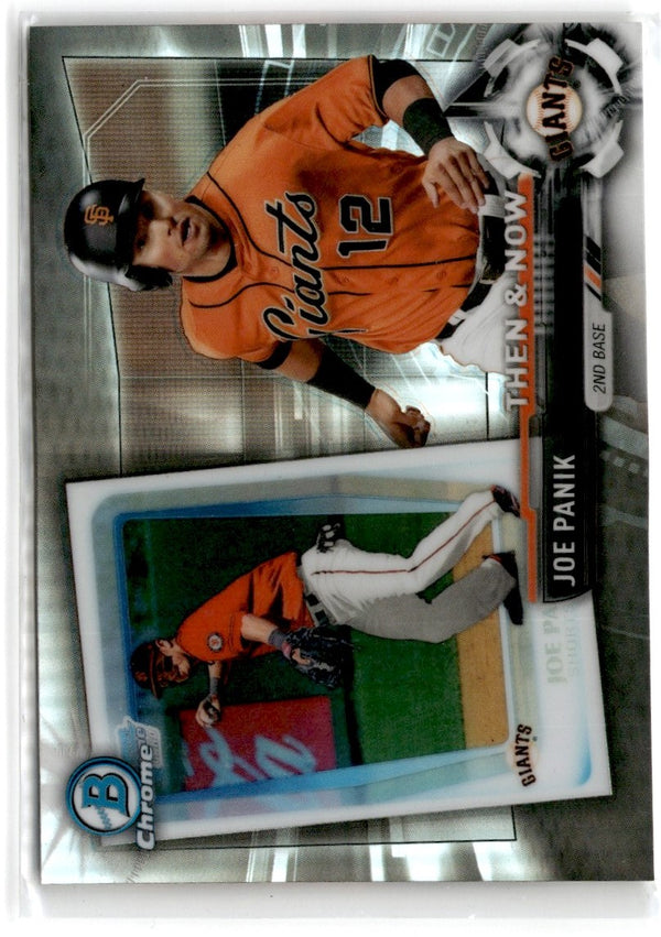 2017 Topps Chrome Bowman Then & Now Joe Panik #BTN-13