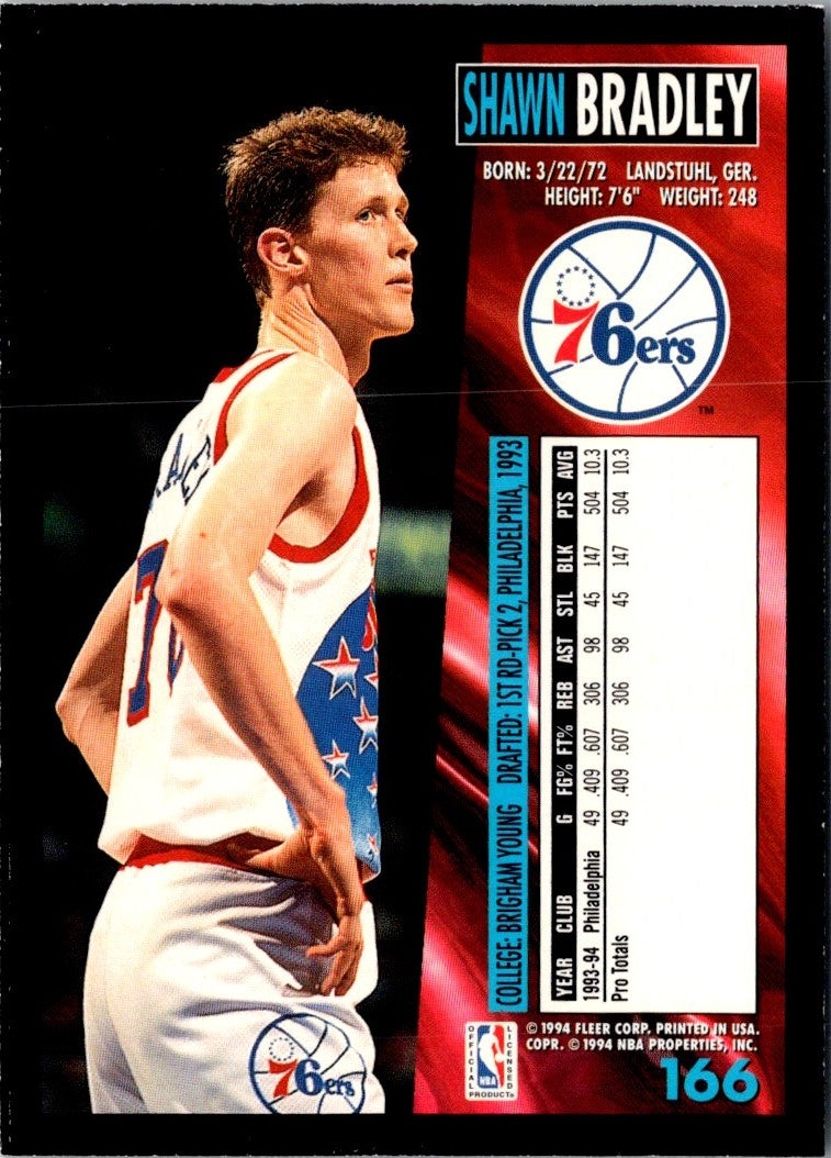 1994 Fleer Shawn Bradley
